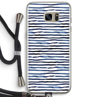 Verrassende lijnen: Samsung Galaxy S7 Edge Transparant Hoesje met koord