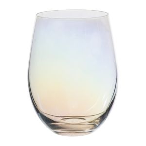 Waterglas regenboog - glas - 450 ml