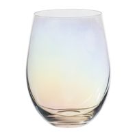 Waterglas regenboog - glas - 450 ml