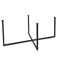 Stalen tafelpoot 178 bij 80 cm en hoogte 75,5 cm (3 x 3 cm)