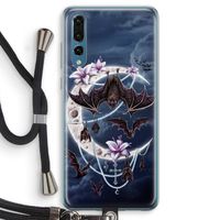Vleermuizen Maan: Huawei P20 Pro Transparant Hoesje met koord