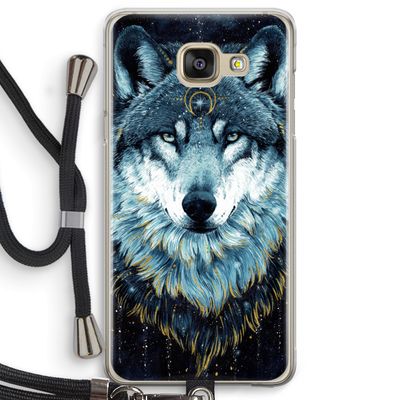 Darkness Wolf: Samsung Galaxy A5 (2016) Transparant Hoesje met koord