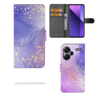 Hoesje voor Xiaomi Redmi Note 13 Pro Plus Watercolor Paars - thumbnail