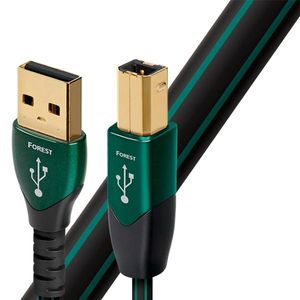 AudioQuest 1.5m Forest USB A-B USB-kabel 1,5 m USB 2.0 USB B Zwart