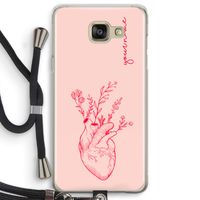 Blooming Heart: Samsung Galaxy A5 (2016) Transparant Hoesje met koord