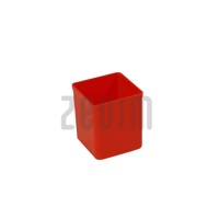 Zevim Inzetbakje | 54 x 54 x 63 mm | Hoog | Rood - 2155214501