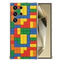 Samsung Galaxy S25 Ultra Hoesje - Blokken TPU Antishock Samsung Galaxy S25 Ultra Hoesje - Blokken TPU Antishock