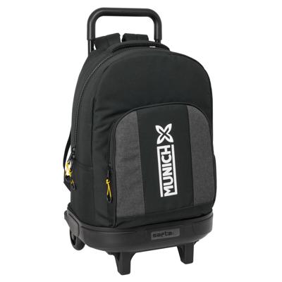 Schoolrugzak met Wielen Munich Topo Zwart 33 x 45 x 22 cm