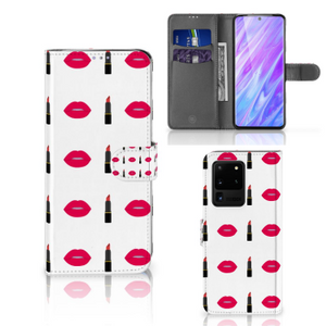 Samsung Galaxy S20 Ultra Telefoon Hoesje Lipstick Kiss