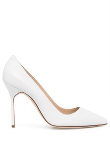 Manolo Blahnik escarpins Romy 70 mm à bout pointu - Blanc