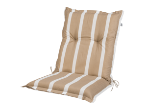 LIVARNO home Tuinkussen lage rug Valencia/Miami (Strepen/beige)