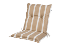 LIVARNO home Tuinkussen lage rug Valencia/Miami (Strepen/beige)