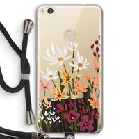 Painted wildflowers: Huawei Ascend P8 Lite (2017) Transparant Hoesje met koord