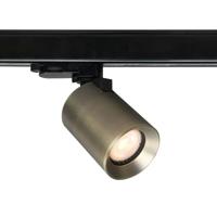 Artdelight TRACK Megano Railspot - 1-fase Railsysteem / Railverlichting - 1xGU10 - antiek brons