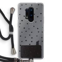 Kleine kattenkopjes: OnePlus 8 Pro Transparant Hoesje met koord