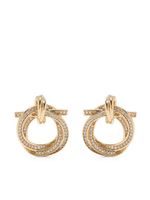 Ferragamo boucle d'oreille serti de cristaux - thumbnail