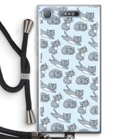 Poezen: Sony Xperia XZ1 Transparant Hoesje met koord