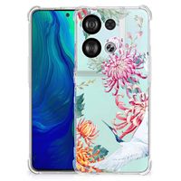 OPPO Reno8 Case Anti-shock Bird Flowers - thumbnail