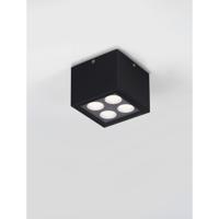 Lyora PlafondlampJax vierkant 8cm antraciet - 9030947
