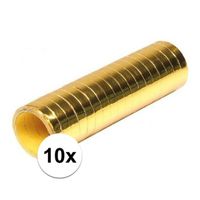 10x Serpentines goudkleurig   - - thumbnail