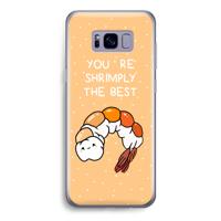 You're Shrimply The Best: Samsung Galaxy S8 Transparant Hoesje - thumbnail