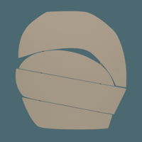 Wanddecoratie Houten Blok Fog