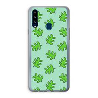 Groene blaadjes: Samsung Galaxy A20s Transparant Hoesje