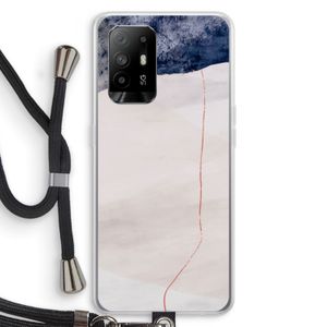 Stone White: Oppo A94 5G Transparant Hoesje met koord