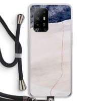 Stone White: Oppo A94 5G Transparant Hoesje met koord
