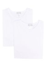 Hanro lot de deux t-shirts à patch logo - Blanc