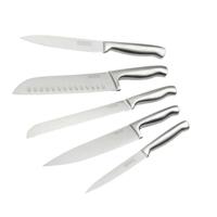 Set van 5 professionele keukenmessen - NIROSTA - Roestvrij staal - 24 tot 33,5 cm
