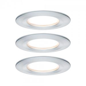 Paulmann Nova Inbouwlamp voor badkamer Set van 3 stuks LED LED 18 W IP44 Aluminium (gedraaid)