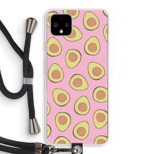 Dancing avocados: Pixel 4 XL Transparant Hoesje met koord