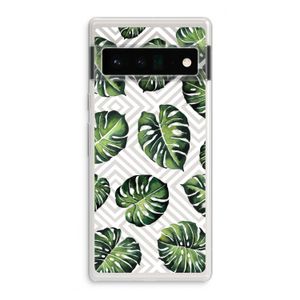 Geometrische jungle: Google Pixel 6 Pro Transparant Hoesje