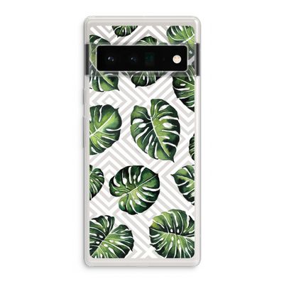 Geometrische jungle: Google Pixel 6 Pro Transparant Hoesje