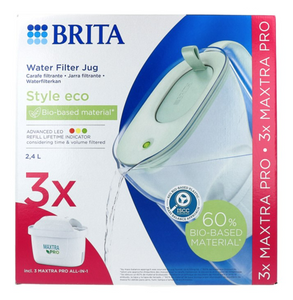 Brita Style Eco Waterfilterkan Groen + 3 Maxtra Filterpatronen