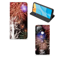 OPPO A15 Hippe Standcase Vuurwerk - thumbnail