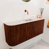 Toiletmeubel Mondiaz Joya Dlux | 103.2 cm | Meubelkleur Ruby | Faye wastafel Nata Wasbak Midden | Zonder kraangat(en) Toiletmeubel Mondiaz Joya Dlux | 103.2 cm | Meubelkleur Ruby | Faye wastafel Nata Wasbak Midden | Zonder kraangat(en)