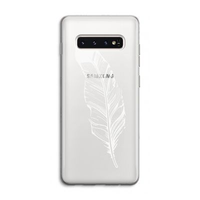Pluim: Samsung Galaxy S10 4G Transparant Hoesje