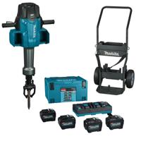 Makita HM004GL402 Accu breekhamer SW28,6 72,8J XGT 2x40V Max 4x 8.0Ah accu in Mbox + trolley