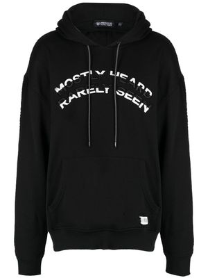 Mostly Heard Rarely Seen hoodie en coton à logo embossé - Noir