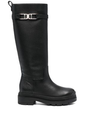 Ferragamo bottes Vara Chain - Noir