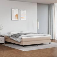 Bedframe kunstleer cappuccinokleurig 160x200 cm