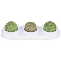 Trixie speelballen matatabi en catnip met houder