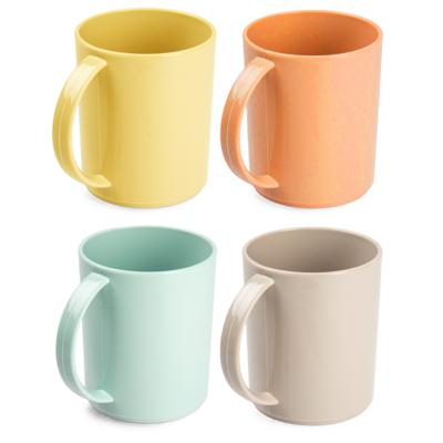 Plasticforte onbreekbare Drinkbekers - kunststof - 350 ml - 8x stuks - kinderen - mix kleuren