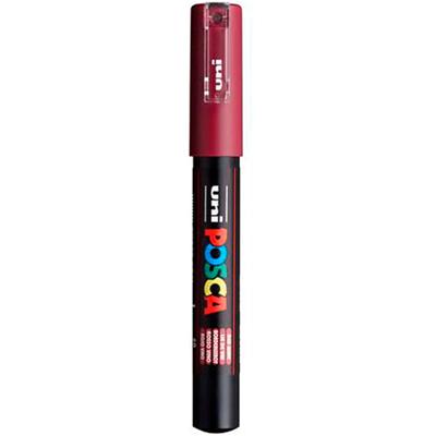 Uni-Posca Posca marker, afm pc-1m, lijndikte 0,7 mm, extra-fijn, red wine, 1 stuk