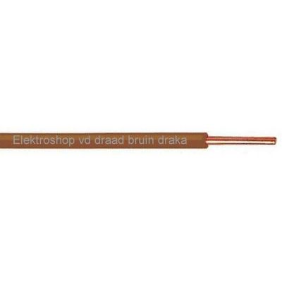 Draka VD draad 2,5mm bruin rol 100M