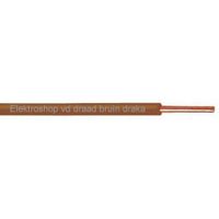 Draka VD draad 2,5mm bruin rol 100M