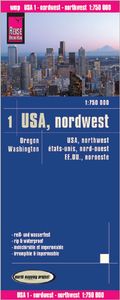 Wegenkaart - landkaart 01 USA Noord-West: Washington & Oregon | Reise