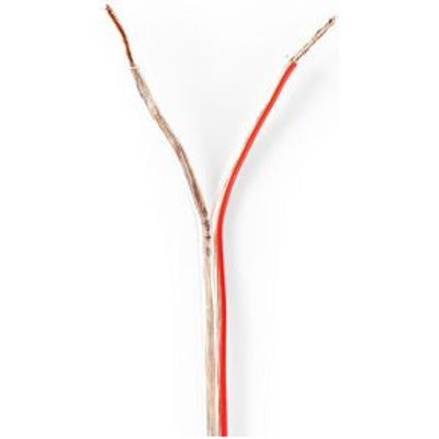 Speaker-Kabel | 2x 0,75 mm2 | 15,0 m | Folieverpakking | Transparant